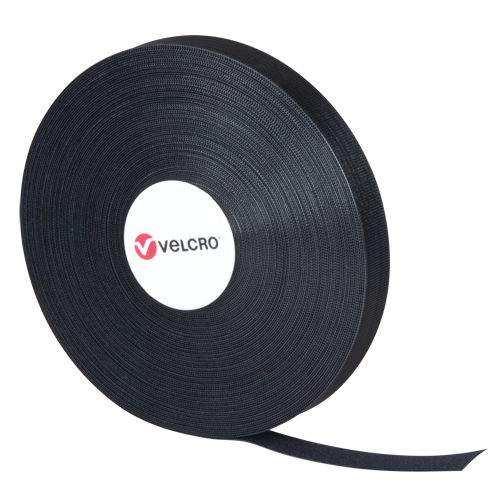 QWIK Fastener Ties, Hook & Loop, 25 yds x 3/4", Self-Grip, Black Waymarc Industries Inc