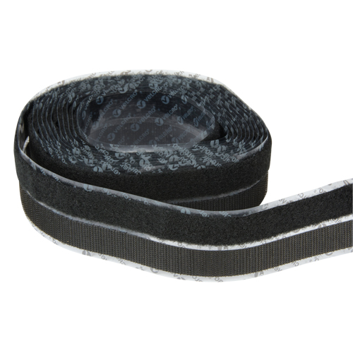 Attache, Boucle et crochet, 15' x 3/4", Adh&eacute;sif, Noir Waymarc Industries Inc