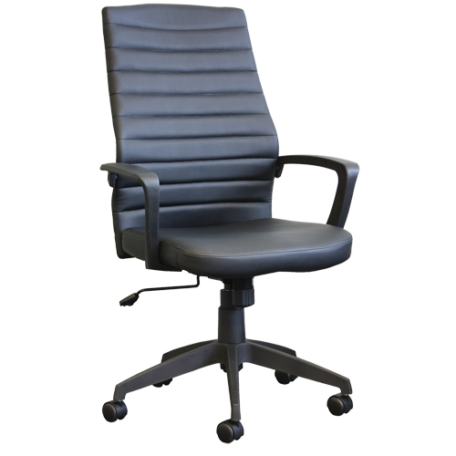 Activ A-128 Office Chair, Polyurethane, Black, 275 lbs. Capacity Waymarc Industries Inc