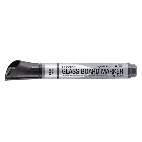Premium Glass Dry-Erase Markers, Black, Bullet Tip Waymarc Industries Inc
