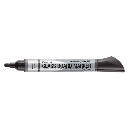 Premium Glass Dry-Erase Markers, Black, Bullet Tip Waymarc Industries Inc