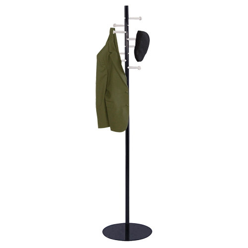 Porte-manteau de style t&ecirc;te de clou, 67" ha, Noir, 8 Crochet(s) Waymarc Industries Inc