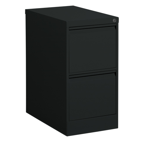 Classeur vertical, Acier, 2 tiroirs, 15-1/7" la x 25" p x 29" h, Noir Waymarc Industries Inc