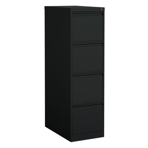 Classeur vertical, Acier, 4 tiroirs, 15-1/7" la x 25" p x 52" h, Noir Waymarc Industries Inc