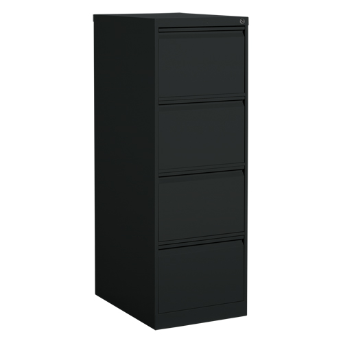 Classeur vertical, Acier, 4 tiroirs, 18-1/7" la x 25" p x 52" h, Noir Waymarc Industries Inc