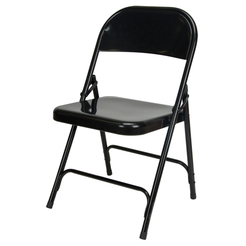 Chaise pliante, Acier, Noir, Capacit&eacute; 300 lb Waymarc Industries Inc