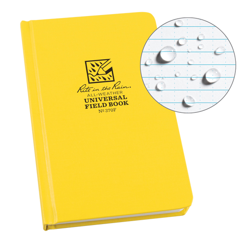 Livre reli&eacute;, Couverture rigide, Jaune, 160 Pages, 4-5/8" , 7-1/4"  Waymarc Industries Inc