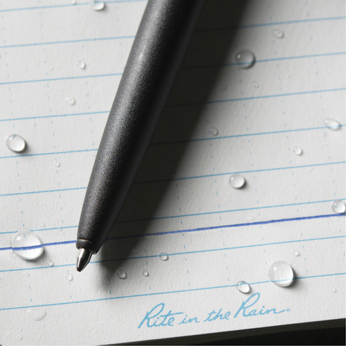 Stylo en m&eacute;tal &agrave; l'&eacute;preuve des intemp&eacute;ries, Bleu, 0,8 mm, R&eacute;tractable Waymarc Industries Inc