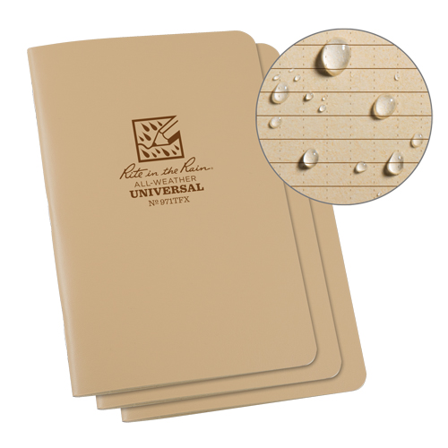 Carnet de notes, Couverture souple, Havane, 48 Pages, 4-5/8" , 7"  Waymarc Industries Inc