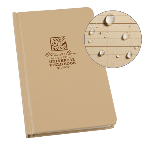 Bound Book, Hard Cover, Tan, 160 Pages, 4-5/8" W x 7-1/4" L Waymarc Industries Inc