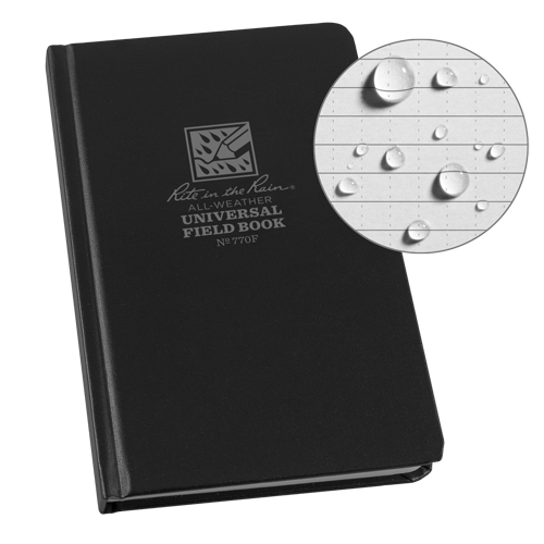 Livre reli&eacute;, Couverture rigide, Noir, 160 Pages, 4-5/8" , 7-1/4"  Waymarc Industries Inc