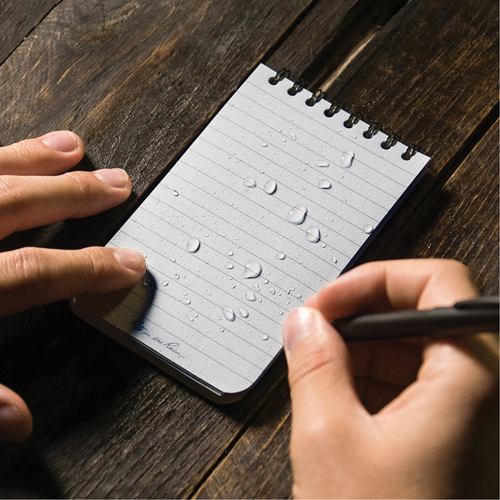 Pocket Top-Spiral Notebook, Soft Cover, Black, 100 Pages, 3" W x 5" L Waymarc Industries Inc