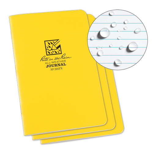 Carnet de notes, Couverture souple, Jaune, 48 Pages, 4-5/8" , 7"  Waymarc Industries Inc