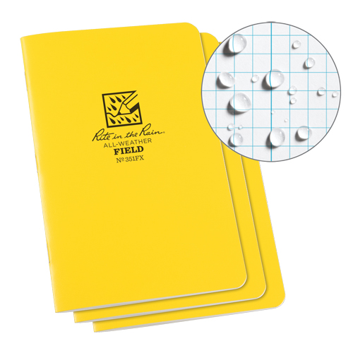 Carnet de notes, Couverture souple, Jaune, 48 Pages, 4-5/8" , 7"  Waymarc Industries Inc
