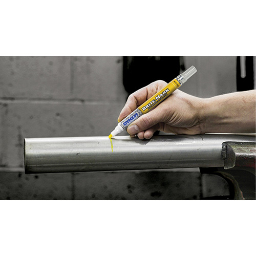 Brite-Mark&reg; Medium Tip Paint Marker, Liquid, Yellow Waymarc Industries Inc