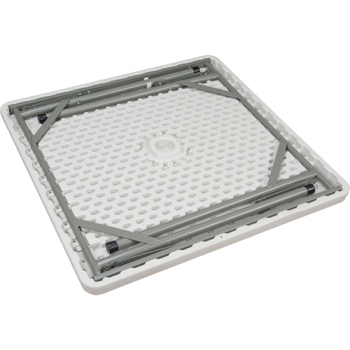 Folding Table, Square, 34" L x 34" W, Polyethylene, White Waymarc Industries Inc