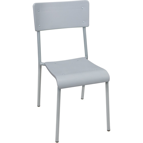 Ventura Stacking Chair, Polypropylene, 36" High, 300 lbs. Capacity, Grey Waymarc Industries Inc