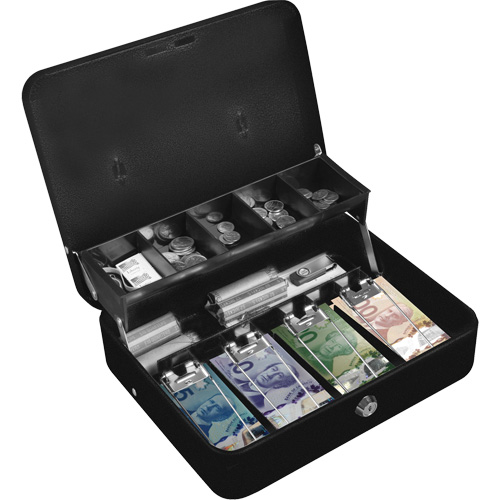 Tiered-Tray Deluxe Cash Box Waymarc Industries Inc