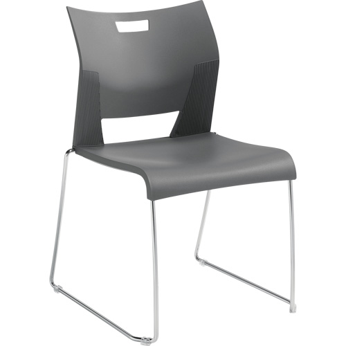 Duet Armless Training Chair, Plastic, 33-1/4" High, 350 lbs. Capacity, Grey Waymarc Industries Inc