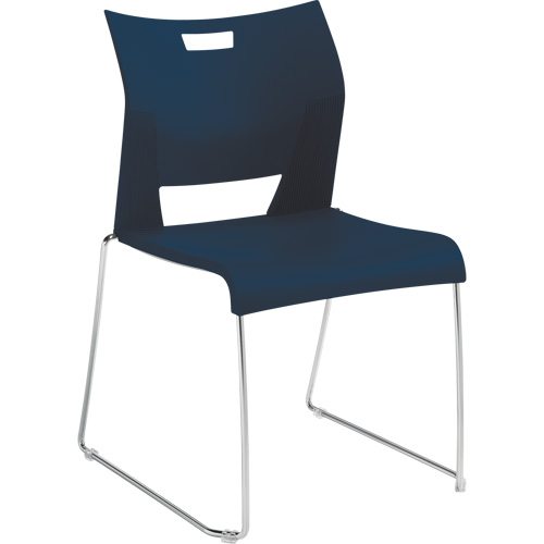 Chaise de formation sans bras Duet, Plastique, Hauteur 33-1/4", Capacit&eacute; 350 lb, Bleu Waymarc Industries Inc