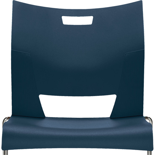 Chaise de formation sans bras Duet, Plastique, Hauteur 33-1/4", Capacit&eacute; 350 lb, Bleu Waymarc Industries Inc
