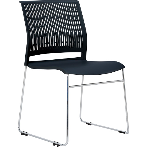 Activ Series Stacking Chairs, Polypropylene, 32-3/8" High, 275 lbs. Capacity, Black Waymarc Industries Inc