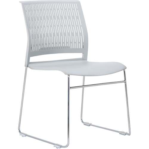 Activ Series Stacking Chairs, Polypropylene, 32-3/8" High, 275 lbs. Capacity, Grey Waymarc Industries Inc