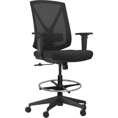 Activ Series Premium Synchro-Tilt Adjustable Chair, Fabric/Mesh, Black, 275 lbs. Capacity Waymarc Industries Inc