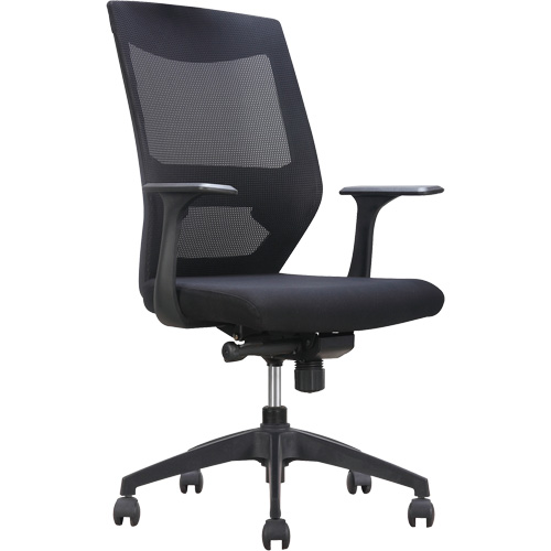Chaise de bureau ajustable &agrave; basculement synchronis&eacute; s&eacute;rie Activ, Tissu/Mailles, Noir, Capacit&eacute; 275 lb Waymarc Industries Inc