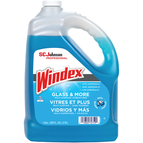 Nettoyant pour vitres Windex avec Ammoniac-D, 3,8 L, Cruche Waymarc Industries Inc