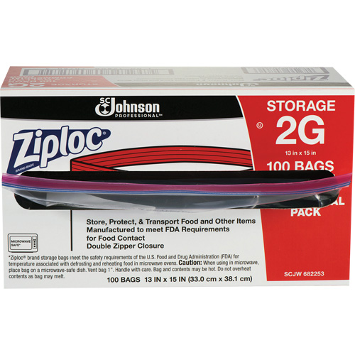 Sacs d'entreposage alimentaire &agrave; double fermeture &agrave; glissi&egrave;re de Ziploc Waymarc Industries Inc