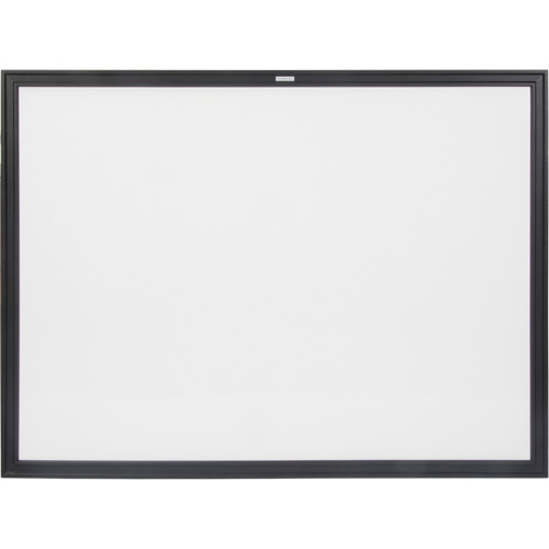 Black MDF Frame Whiteboard, Dry-Erase/Magnetic, 48" W x 36" H Waymarc Industries Inc