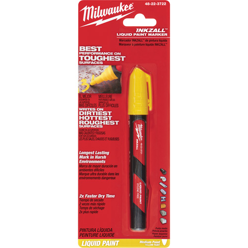 Marqueur &agrave; peinture Inkzall, Liquide, Jaune Waymarc Industries Inc