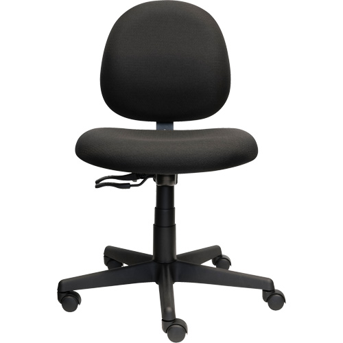 Chaise de travail &agrave; dossier bas Aspen, Tissu, Noir, Capacit&eacute; 275 lb Waymarc Industries Inc