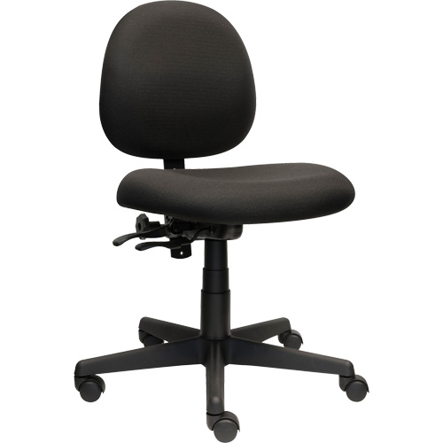 Chaise de travail &agrave; dossier bas Aspen, Tissu, Noir, Capacit&eacute; 275 lb Waymarc Industries Inc