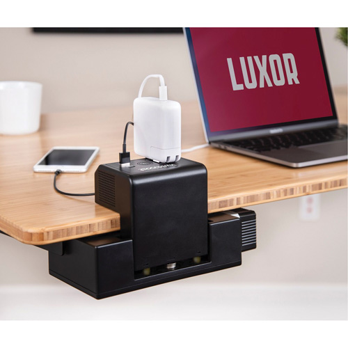 Poste de recharge &agrave; pince pour bureau KwikBoost EdgePower Waymarc Industries Inc