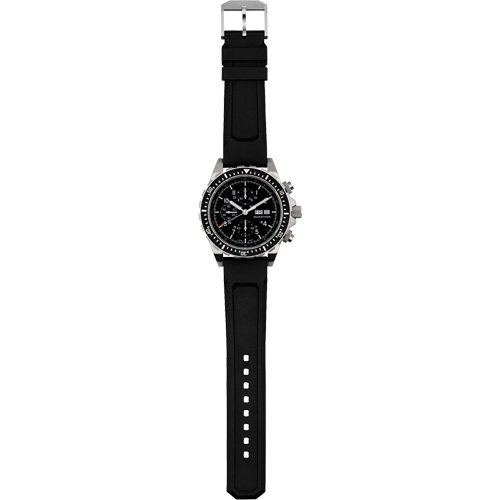 Jumbo Diver/Pilot's Automatic Chronograph Watch, Digital, Battery Operated, 46 mm, Black Waymarc Industries Inc