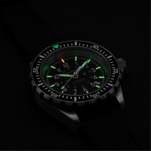Large Diver's Automatic Watch, Digital, Battery Operated, 41 mm, Black Waymarc Industries Inc