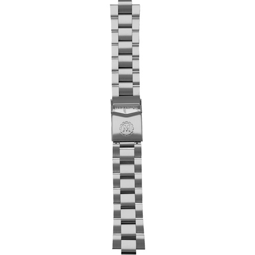 Grey Maple Large Diver's Automatic Watch with Stainless Steel Bracelet, Digital, Battery Operated, 41 mm, Silver Waymarc Industries Inc