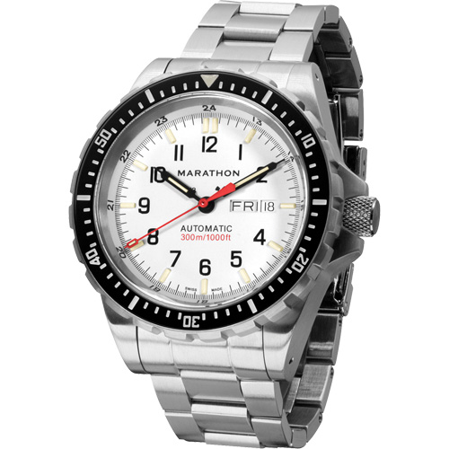 Arctic Edition Jumbo Day/Date Automatic with Stainless Steel Bracelet, Digital, Battery Operated, 46 mm, Silver Waymarc Industries Inc