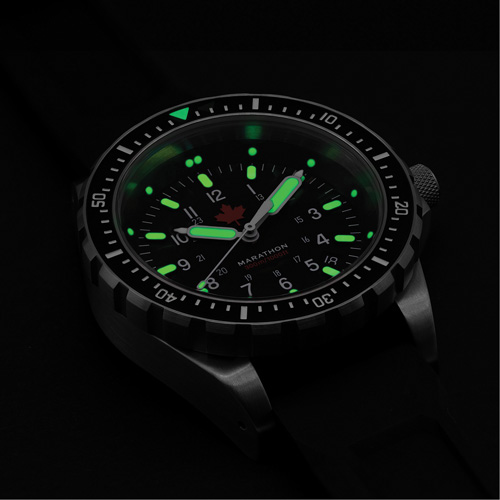 Red Maple Jumbo Diver's Quartz Watch, Digital, Battery Operated, 46 mm, Black Waymarc Industries Inc