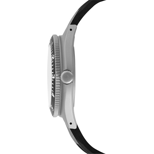 Steel Navigator Watch on 3-Piece Rubber Strap Kit, Digital, Battery Operated, 41 mm, Black Waymarc Industries Inc