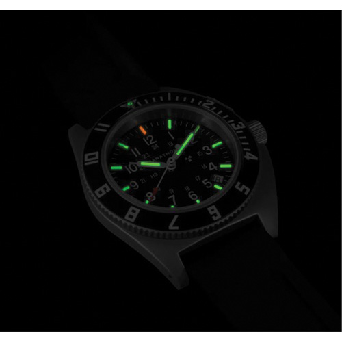 Steel Navigator with Date on Black 3-Piece Rubber Strap Kit, Digital, Battery Operated, 41 mm, Black Waymarc Industries Inc
