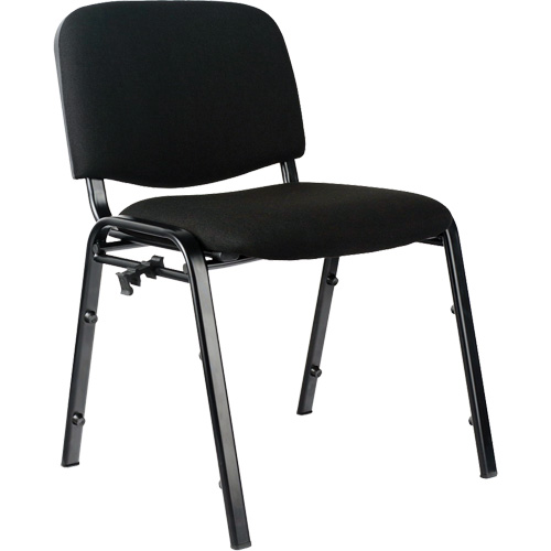 Chaises empilables, Tissu, Hauteur 32", Capacit&eacute; 250 lb, Noir Waymarc Industries Inc