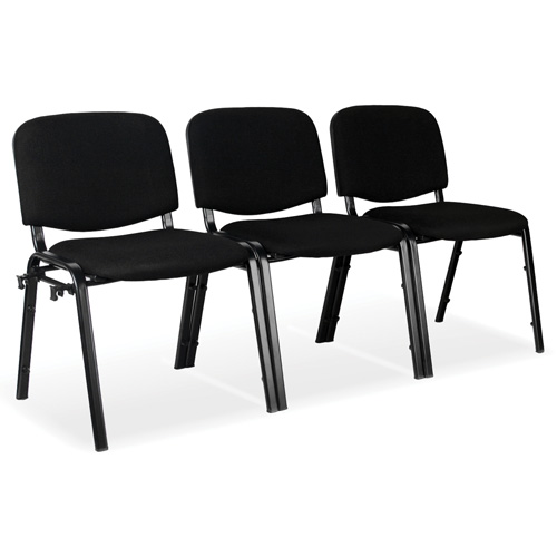Chaises empilables, Tissu, Hauteur 32", Capacit&eacute; 250 lb, Noir Waymarc Industries Inc