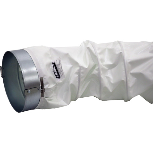 White 12" x 12' Distribution Ducting Kit, Adapter & Clamp Waymarc Industries Inc