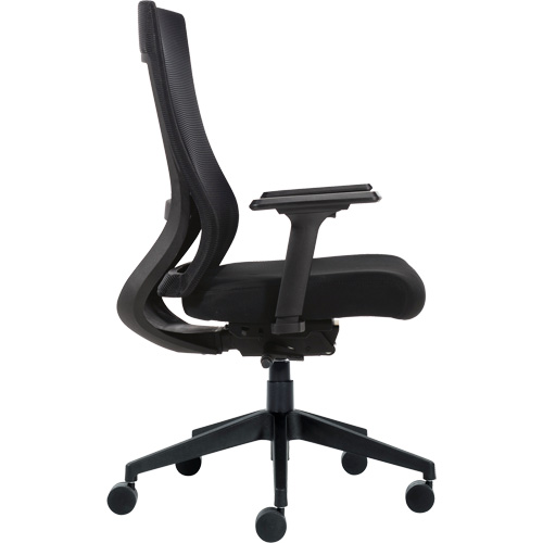 High-Back Weight-Sensing Synchro-Tilter, Mesh, Black Waymarc Industries Inc