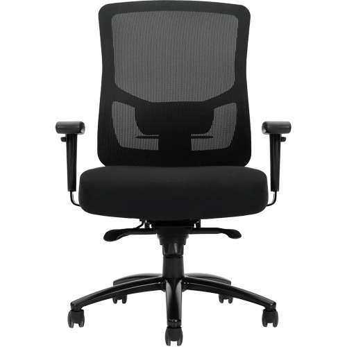 Chaise &agrave; dossier haut avec m&eacute;canisme &agrave; basculement synchronis&eacute; robuste Raven 400, Mailles, Noir, Capacit&eacute; 400 lb Waymarc Industries Inc