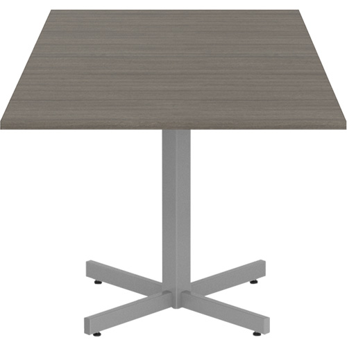Newland Height-Adjustable Square Table, 36" L x 36" W x 29" H, 1" Top, Laminate, Brown Waymarc Industries Inc