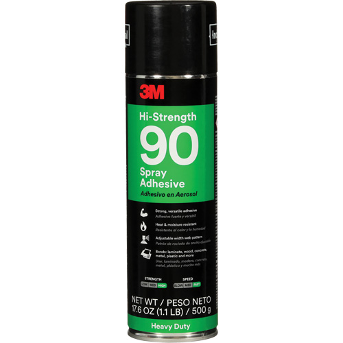 90 High Strength Adhesive, Clear, Aerosol Can Waymarc Industries Inc